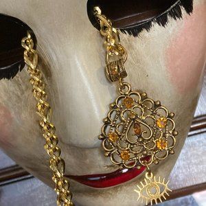 Witch B*tch Gold Seeing Eye Necklace